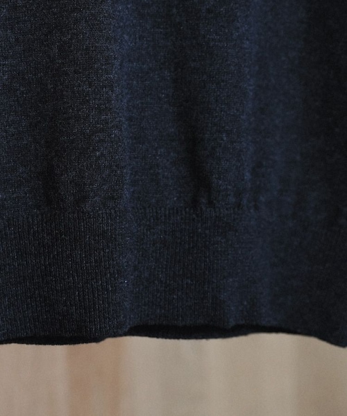 shiun（シウン）の「SKIPPER KNIT POLO（ニット/セーター・メンズ・グレー/ブラウン・XS/S/M）」の17枚目の写真