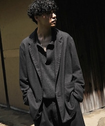 shiun | GARMENT DYE WOOL JACKET(テーラードジャケット)