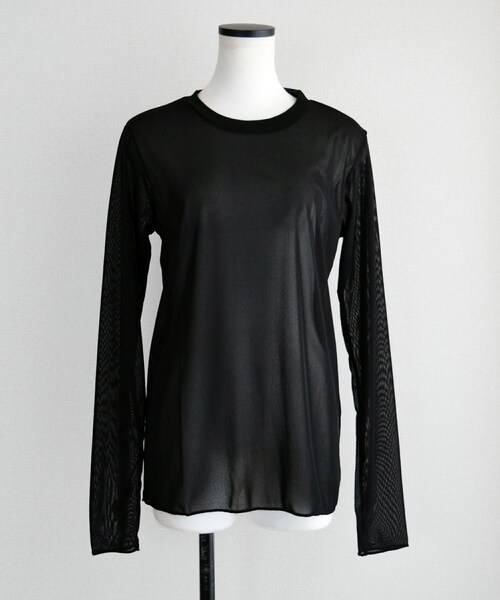 Marient（マリエント）の「メローシアーロンTEE（Tシャツ/カットソー・レディース・ホワイト/ブラウン/グレー/ブラック・FREE）」の2枚目の写真