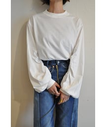 -- | ギャザースリーブプルオーバー(Tシャツ/カットソー)
