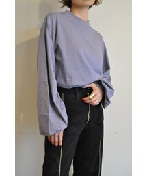-- | ギャザースリーブプルオーバー(Tシャツ/カットソー)