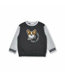 Noeil aime BeBe | ダンボールニットDOG刺繍トレーナー(80~130cm)(スウェット)