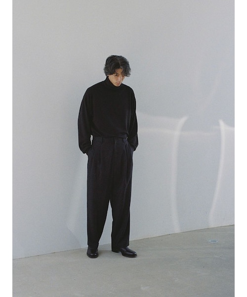 LIDNM（リドム）の「WOOL MILLED IVY PANTS（スラックス）」 - WEAR