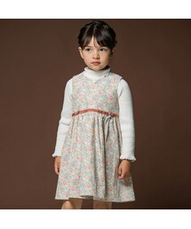 Tartine et Chocolat（タルティーヌエショコラ）の「【日本製】【お揃い】リバティ(Michelle)シャツコールジャンパースカート(90～140cm)（ワンピース・キッズ）」