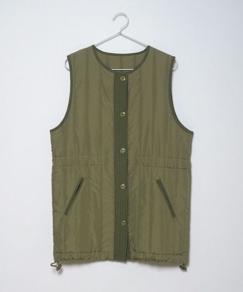 Crisp（クリスプ）の「ミリタリーキルティングベスト[c8R3302]（ベスト