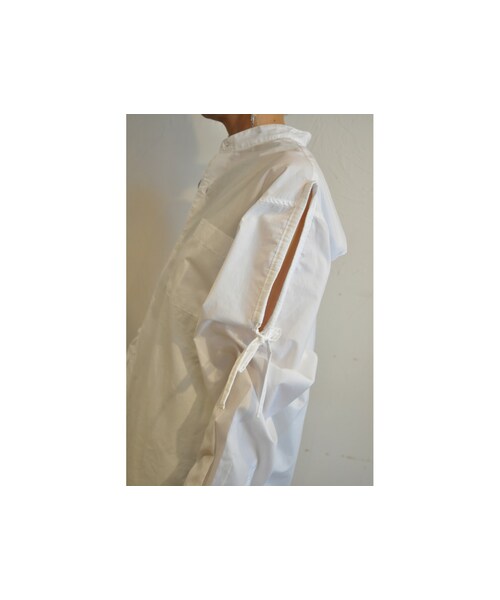 RehersalL（リハーズオール）の「ホールブロードシャツ（シャツ/ブラウス・レディース・ブルー/ブラック/ホワイト・one）」の2枚目の写真