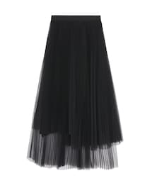 JNBY | Tull-overlay Pleated Midi Skirt(スカート)