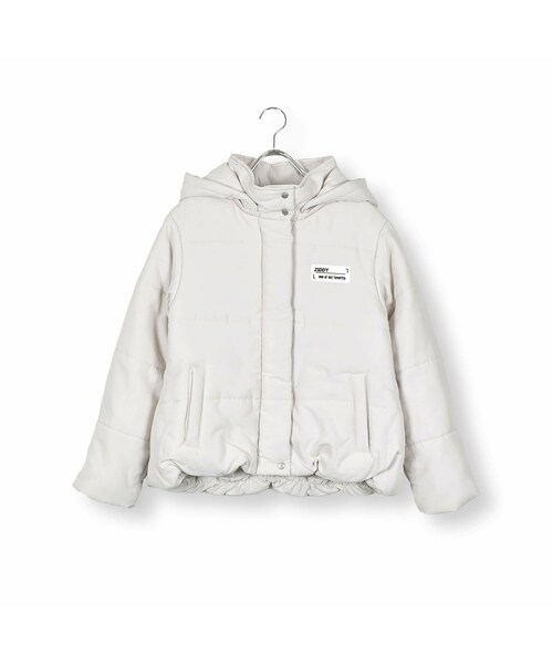 ZIDDY(ジディ)の「フード取り外しスワローブルゾン(130~160cm)(ブルゾン・キッズ・パープル/ブラック/ホワイト・150)」の2枚目の写真