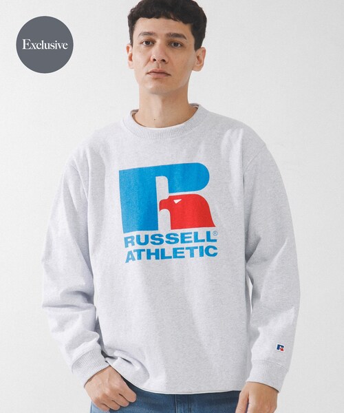 URBAN RESEARCH Sonny Label（アーバンリサーチサニーレーベル）の「『別注』RUSSELL ATHLETIC×SonnyLabel　プリントヘビージャージーロングTシャツ（Tシャツ/カットソー・メンズ・ホワイト/アッシュグレー/チャコール・M/L）」の4枚目の写真