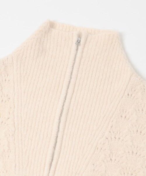 URBAN RESEARCH Sonny Label（アーバンリサーチサニーレーベル）の「ハーフZIPシャギーニットプルオーバー（ニット/セーター・レディース・オフ/グレー/グリーン・Free）」の12枚目の写真