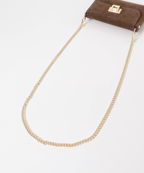 URBAN RESEARCH ROSSO（アーバンリサーチロッソ）の「AULENTTI　スエードチェーンBAG（ショルダーバッグ・レディース・TAUPE/MARRON・Free）」の8枚目の写真