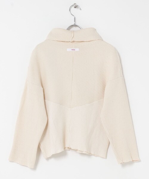 THE GOODLAND MARKET（ザグッドランドマーケット）の「77circa　v shape cutback rib top（ニット/セーター・レディース・PURPLE1/PURPLE2/PURPLE3・one）」の8枚目の写真