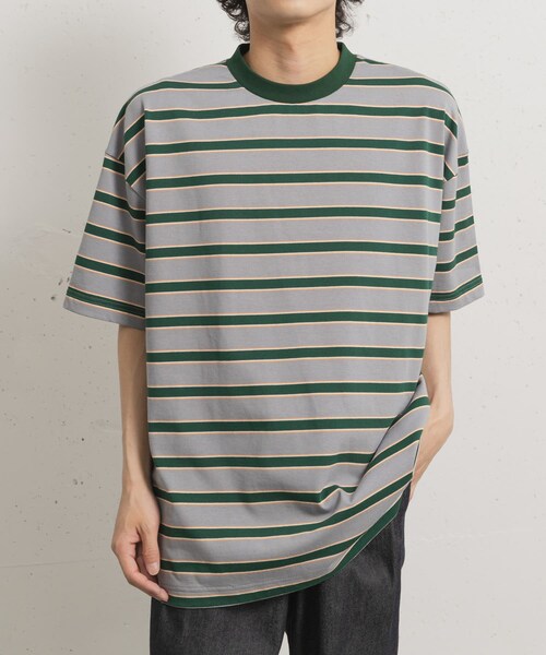 THE GOODLAND MARKET（ザグッドランドマーケット）の「KEIMEN　Strata T-shirts（Tシャツ/カットソー・メンズ・Gray/Blue/Pink・M/L/XL）」の16枚目の写真