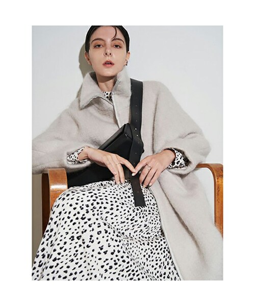 ELENDEEK（エレンディーク）の「ELENDEEK モヘアスタンドカラーコート  