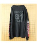 90s USA Hanes FRISCO CHOPPERS フリスコチョッパーズ プリント 長袖 T