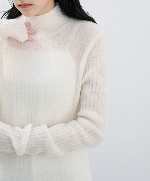 SIWEM（シウム）の「BOUCLE KNIT DRESS（ワンピース・レディース・ホワイト・F）」の6枚目の写真