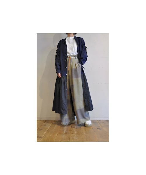 RehersalL（リハーズオール）の「ホールブロードシャツワンピース（シャツワンピース・レディース・ブルー/ホワイト/ブラック・one）」の3枚目の写真