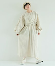 Crisp | ウエストフリルストライプワンピース[c2R3347](ワンピース)