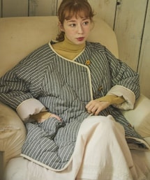 ストライプキルティングジャケット[c8R3303]