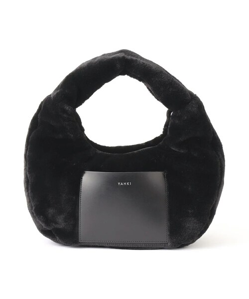 YAHKI(ヤーキ)の「【YAHKI】ハンドバッグ FUR YH-600(ハンドバッグ・レディース・ホワイト/ブラック・FREE)」の2枚目の写真