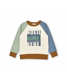 Noeil aime BeBe | ラグラン袖配色裏毛トレーナー(80~130cm)(スウェット)
