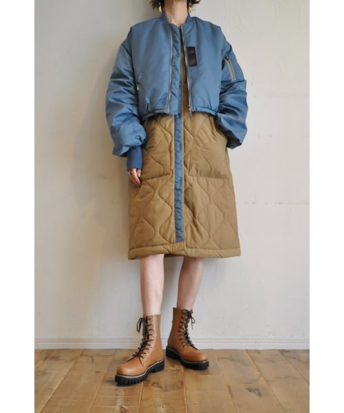 --(--)の「ドッキングエムエーワン(MA-1・レディース・ブルー/グリーン・one)」の1枚目の写真