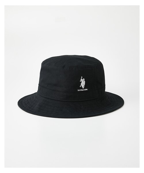 nissen（ニッセン）の「U.S. POLO ASSN.（ユーエスポロアッスン）つば長め洗えるUVバケットハット（選べる２サイズ）（キャップ・メンズ・黒/ネイビー・M=約57~59cm/L=約60~62cm）」の5枚目の写真