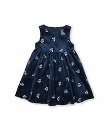 BeBe | ベルベットフラワー刺しゅうジャンパースカート(100~150cm)(ワンピース)