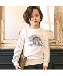 BeBe | ベア裏毛恐竜標本トレーナー(80~150cm)(スウェット)