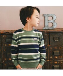 BeBe | 先染めボーダートレーナー(80~150cm)(スウェット)