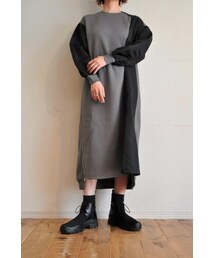blanc basque | シャーリングスリーブワンピース(ワンピース)