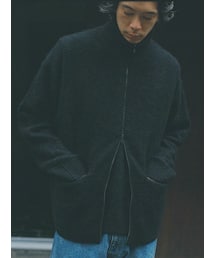 LIDNM | CASHMERE HARD MILLED ZIP VEST(ベスト)