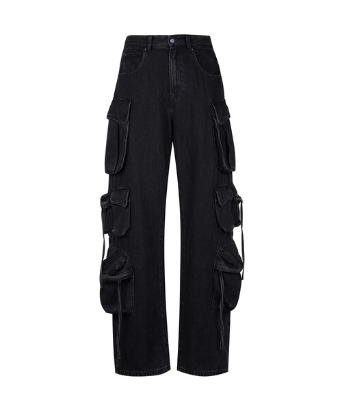 JNBY（ジェーエヌビーワイ）の「Workwear Large Pocket Jeans（デニムパンツ・レディース・ブルー/ブラック・36/38/40）」の2枚目の写真