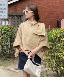 トレンチライクケープジャケット