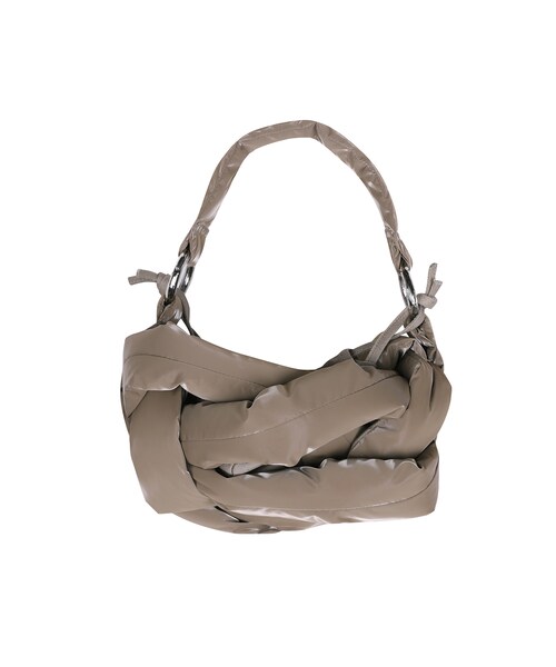 JNBY（ジェーエヌビーワイ）の「Braided Mini Shoulder Bag（ハンドバッグ・レディース・ホワイト/ブラック/ベージュ・ONE SIZE）」の3枚目の写真