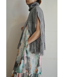 -- | フリンジニットケープ(ポンチョ)