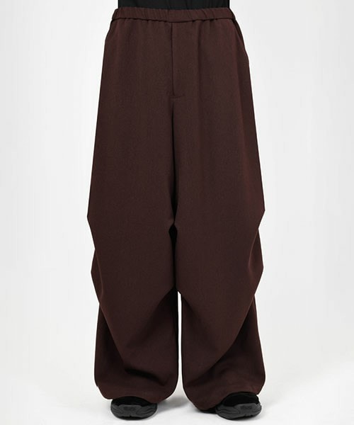 パンツ ESTER SERGE OVER PANTS / BLACK / 44 LAD MUSICIAN(ラッドミュージシャン) - ESTER SERGE OVER PANTS