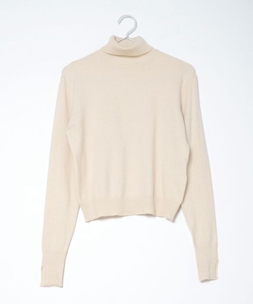 Crisp（クリスプ）の「タートルスリットスリーブニット[c1R3346]（ニット/セーター・レディース・グレー/アイボリー/イエロー・FREE）」の4枚目の写真