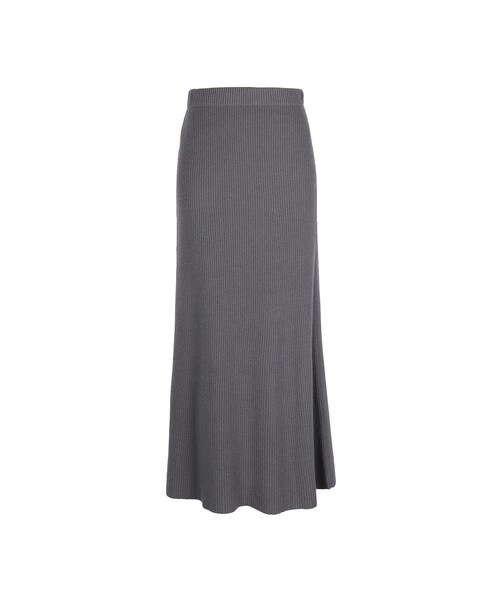 JNBY（ジェーエヌビーワイ）の「Relaxed Knitted Long Skirt（スカート・レディース・ブラック/グレー・36/38/40）」の2枚目の写真