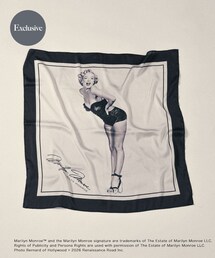 『別注』MARILYNMONROE×SENSE OF PLACE プリントスカーフ