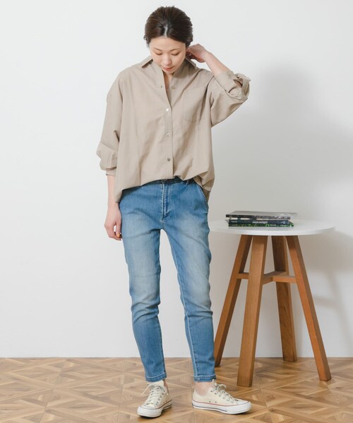 URBAN RESEARCH Sonny Label（アーバンリサーチサニーレーベル）の「MONAME　NEW RELAX TAPERED（デニムパンツ・レディース・LIGHTBLUE・XS/S/M）」の8枚目の写真