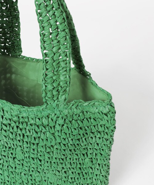 THE GOODLAND MARKET（ザグッドランドマーケット）の「SHIRALEAH　SAM TOTE（トートバッグ・レディース・PINK/NATURAL/GREEN・one）」の12枚目の写真