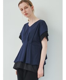 ELENDEEK | BACK PLEATS FRILL BL(シャツ/ブラウス)