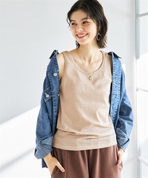 SMILE LAND | ＜大きいサイズ＞ ラメテレコタンクトップ(キャミソール)