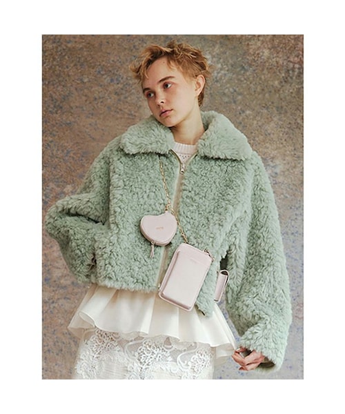 FUR FUR エコファーリバーシブルブルゾン