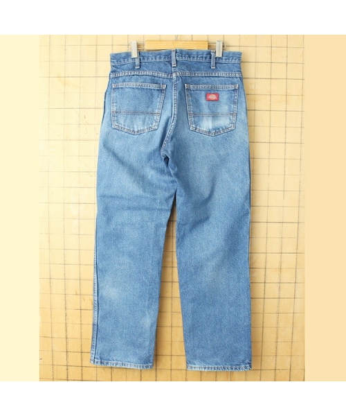Dickies 濃紺ワークジーンズ/デニムパンツ 古着/W32L32 Dickies 874 ワークパンツ 褪せたネイビー W33 L320430A24