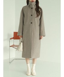 DHOLIC | キルト裏地ウール混2WAYロングコート(その他アウター)