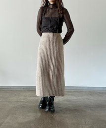 t a r o s u | slit knit skirt/スリットニットスカート(スカート)