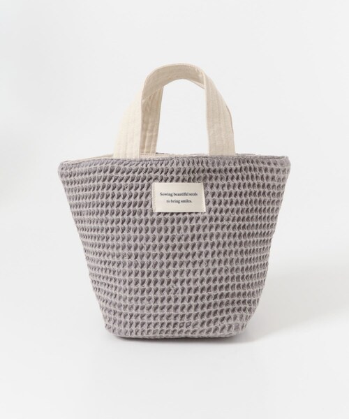 URBAN RESEARCH DOORS（アーバンリサーチドアーズ）の「『別注』beej×DOORS　ワッフルトートバッグ（トートバッグ・レディース・OFF/GRAY・One）」の9枚目の写真