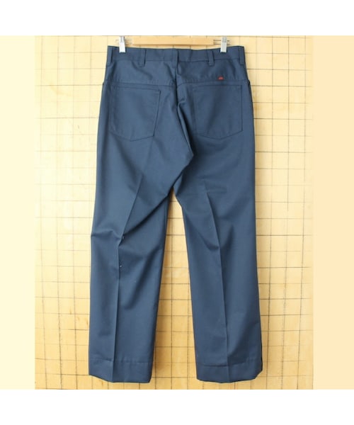 RED KAP（レッドキャップ）の「80s 90s USA製 RED KAP レッドキャップ ワーク パンツ ネイビー W34 スラックス アメリカ古着（スラックス・レディース・ブルー・W34）」の3枚目の写真